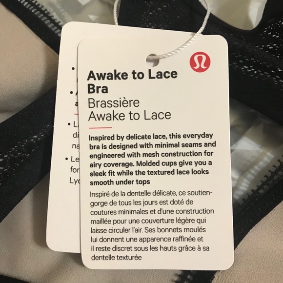 🥰 Lululemon Awake to Lace Bra 32C 32D 34DD - Picture 5 of 7